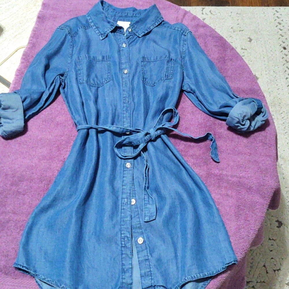 Soft denim dress